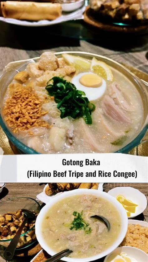 rabot ng baka|Goto (Filipino Beef Tripe and Rice Congee).